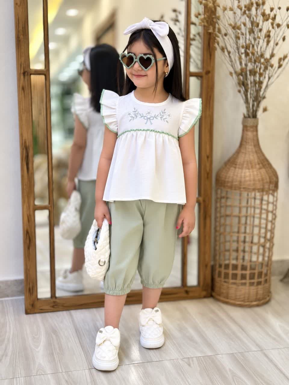شومیز شلوارک گلدوزی ۳۲۴